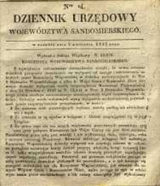 Dziennik Urzędowy Województwa Sandomierskiego, 1835, nr 14