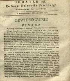 Dziennik Urzędowy Województwa Sandomierskiego, 1835, nr 14, dod. II