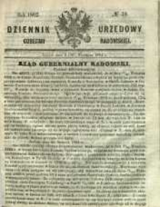 Dziennik Urzędowy Gubernii Radomskiej, 1862, nr 39