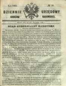 Dziennik Urzędowy Gubernii Radomskiej, 1862, nr 40