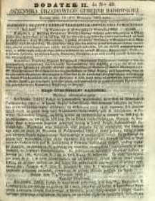 Dziennik Urzędowy Gubernii Radomskiej, 1862, nr 40, dod. II