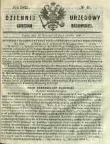 Dziennik Urzędowy Gubernii Radomskiej, 1862, nr 41