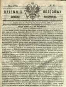 Dziennik Urzędowy Gubernii Radomskiej, 1862, nr 42