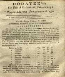 Dziennik Urzędowy Województwa Sandomierskiego, 1835, nr 15, dod. I