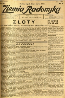 Ziemia Radomska, 1934, R. 7, nr 50