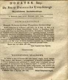 Dziennik Urzędowy Województwa Sandomierskiego, 1835, nr 17, dod. VIII