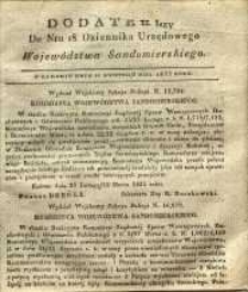 Dziennik Urzędowy Województwa Sandomierskiego, 1835, nr 18, dod. I
