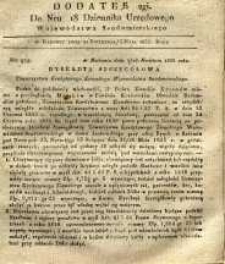 Dziennik Urzędowy Województwa Sandomierskiego, 1835, nr 18, dod. II
