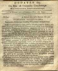 Dziennik Urzędowy Województwa Sandomierskiego, 1835, nr 18, dod. VI