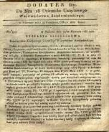 Dziennik Urzędowy Województwa Sandomierskiego, 1835, nr 18, dod. VI