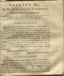 Dziennik Urzędowy Województwa Sandomierskiego, 1835, nr 18, dod. VIII