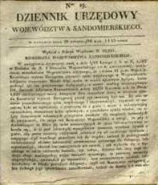 Dziennik Urzędowy Województwa Sandomierskiego, 1835, nr 19