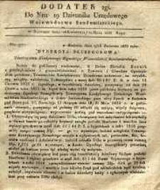 Dziennik Urzędowy Województwa Sandomierskiego, 1835, nr 19, dod. II