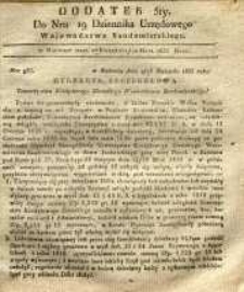 Dziennik Urzędowy Województwa Sandomierskiego, 1835, nr 19, dod. V