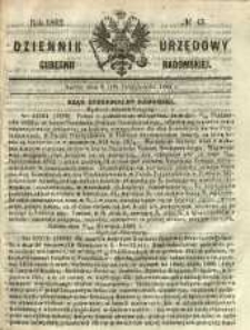 Dziennik Urzędowy Gubernii Radomskiej, 1862, nr 43
