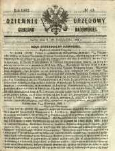 Dziennik Urzędowy Gubernii Radomskiej, 1862, nr 43