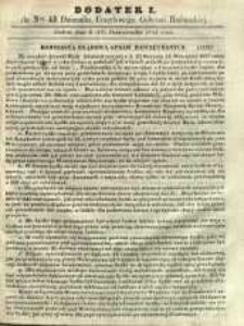 Dziennik Urzędowy Gubernii Radomskiej, 1862, nr 43, dod. I