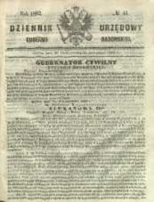 Dziennik Urzędowy Gubernii Radomskiej, 1862, nr 45