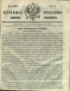 Dziennik Urzędowy Gubernii Radomskiej, 1862, nr 46