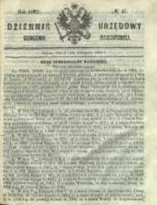 Dziennik Urzędowy Gubernii Radomskiej, 1862, nr 47