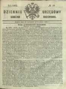 Dziennik Urzędowy Gubernii Radomskiej, 1862, nr 50