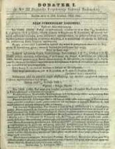 Dziennik Urzędowy Gubernii Radomskiej, 1862, nr 52, dod. I