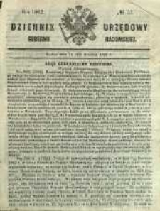 Dziennik Urzędowy Gubernii Radomskiej, 1862, nr 53