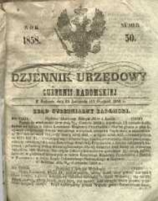 Dziennik Urzędowy Gubernii Radomskiej, 1858, nr 50