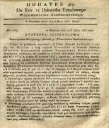 Dziennik Urzędowy Województwa Sandomierskiego, 1835, nr 21, dod. IV