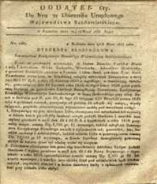 Dziennik Urzędowy Województwa Sandomierskiego, 1835, nr 21, dod. VI
