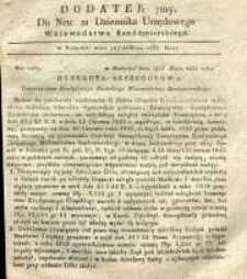 Dziennik Urzędowy Województwa Sandomierskiego, 1835, nr 21, dod. VII