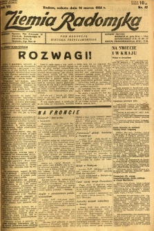 Ziemia Radomska, 1934, R. 7, nr 57