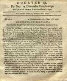 Dziennik Urzędowy Województwa Sandomierskiego, 1835, nr 22, dod. II