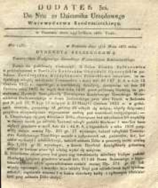 Dziennik Urzędowy Województwa Sandomierskiego, 1835, nr 22, dod. III