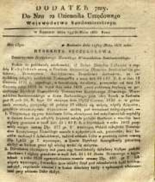 Dziennik Urzędowy Województwa Sandomierskiego, 1835, nr 22, dod. VII
