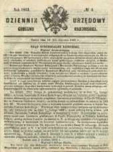 Dziennik Urzędowy Gubernii Radomskiej, 1863, nr 4
