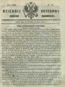 Dziennik Urzędowy Gubernii Radomskiej, 1863, nr 18