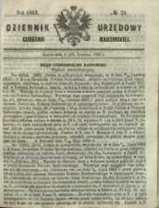 Dziennik Urzędowy Gubernii Radomskiej, 1863, nr 25