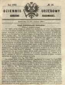 Dziennik Urzędowy Gubernii Radomskiej, 1863, nr 26