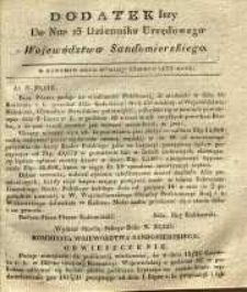 Dziennik Urzędowy Województwa Sandomierskiego, 1835, nr 23, dod. I