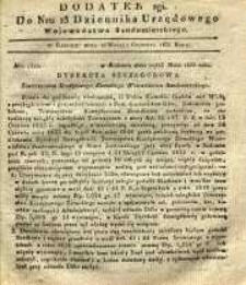 Dziennik Urzędowy Województwa Sandomierskiego, 1835, nr 23, dod. II