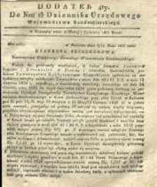 Dziennik Urzędowy Województwa Sandomierskiego, 1835, nr 23, dod. IV