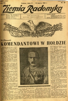 Ziemia Radomska, 1934, R. 7, nr 63