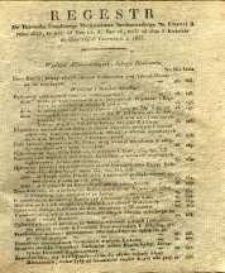 Regestr Do Dziennika Urzędowego Województwa Sandomierskiego za Kwartał II roku 1835, to jest: od Nru 14, do Nru 26, czyli od dnia 5 Kwietnia do dnia 28 Czerwca t. r. 1835
