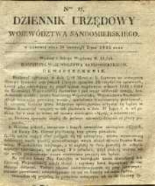 Dziennik Urzędowy Województwa Sandomierskiego, 1835, nr 27