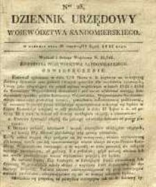 Dziennik Urzędowy Województwa Sandomierskiego, 1835, nr 28