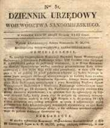 Dziennik Urzędowy Województwa Sandomierskiego, 1835, nr 31