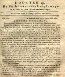 Dziennik Urzędowy Województwa Sandomierskiego, 1835, nr 31, dod. II