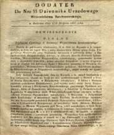 Dziennik Urzędowy Województwa Sandomierskiego, 1835, nr 33, dod.