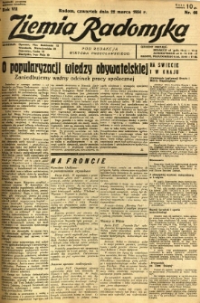 Ziemia Radomska, 1934, R. 7, nr 66